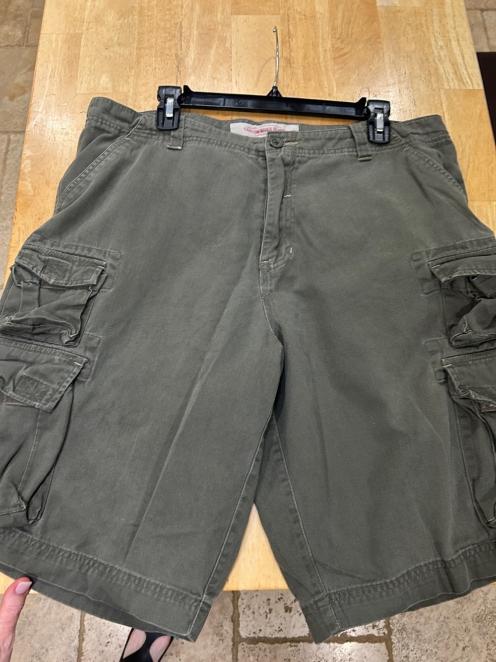 Canyon River Blues Olive Cargo Shorts with Multi Pockets